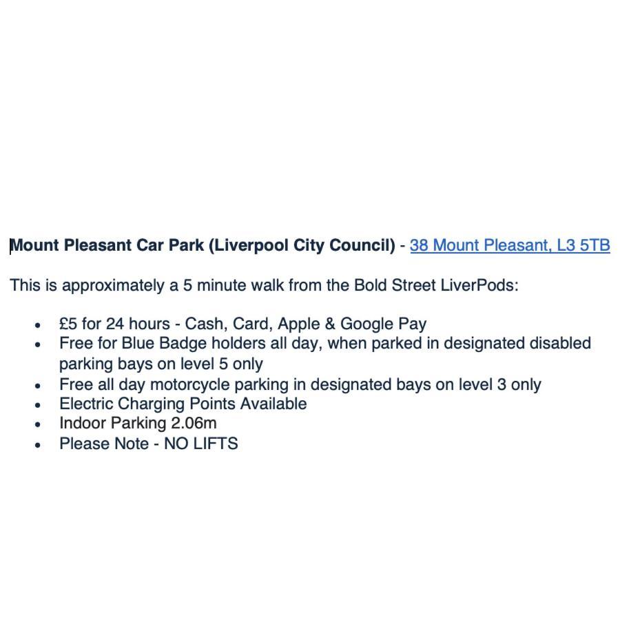 The Bold St Liverpods By Serviced Living Liverpool Dış mekan fotoğraf